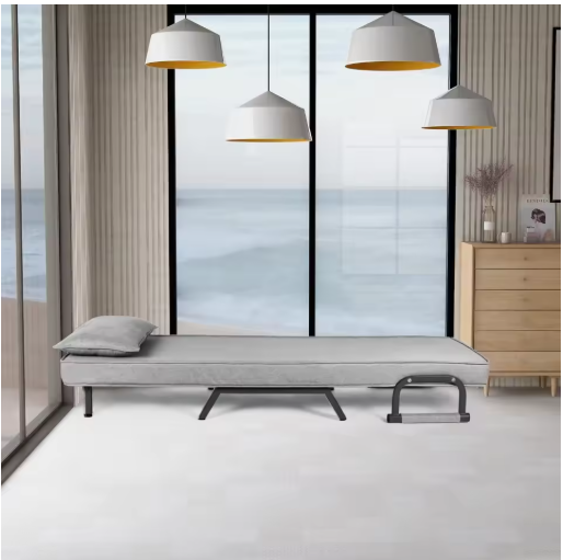 Multi-Functional Sofa Bed with Folding Armrests, Adjustable Recliner, and Detachable Cover for Home and Office Use