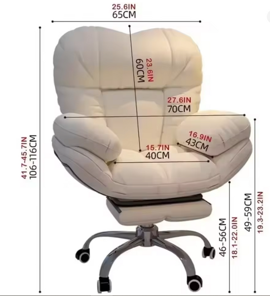 Dark Gray Recliner Gaming Chair - Home Office Desk Chair with Lift, Comfortable Armchair for Living Room & Bedroom