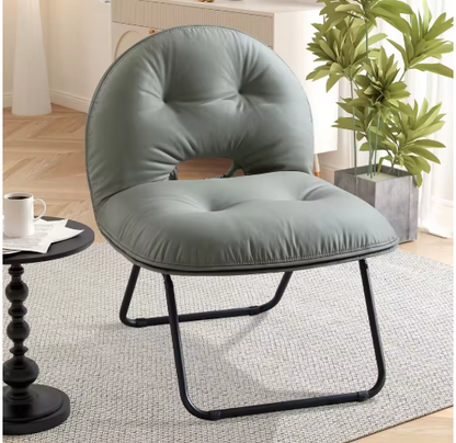 EBELLO Portable Portable Folding Chair with Upholstered Living Room Portable Lounge Chair