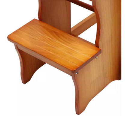 3-Step Folding Library Ladder Chair Lightweight Portable Multifunctional Step Stool for Household