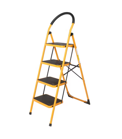 4 Step Ladder Folding Step Stool, Anti-Slip Pedal, Locking Mechanism Design,folding Design, Multi-Purpose