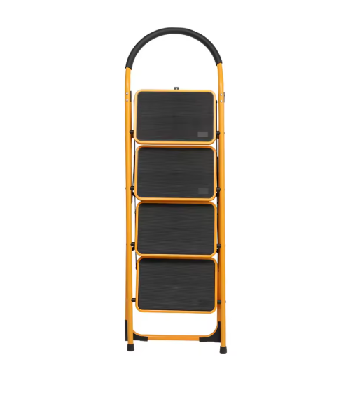 4 Step Ladder Folding Step Stool, Anti-Slip Pedal, Locking Mechanism Design,folding Design, Multi-Purpose