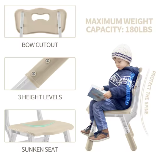 Toddler Table and Chairs Set, Graffiti Desktop, Children Activity Table for Daycare, Classroom, Home