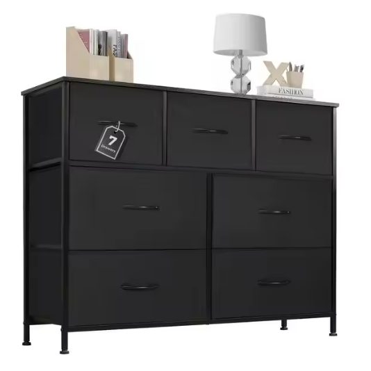Dresser for bedroom 7 storage Spaces, assembled wardrobe lockers, bedroom furniture lockers