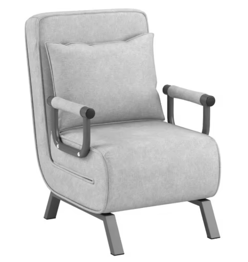 Multi-Functional Sofa Bed with Folding Armrests, Adjustable Recliner, and Detachable Cover for Home and Office Use