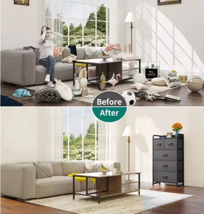 Small Dresser with 5 Drawers for Closet,Organizer Unit for Bedroom, Living Room & Closets,Dresser for Bedroom,